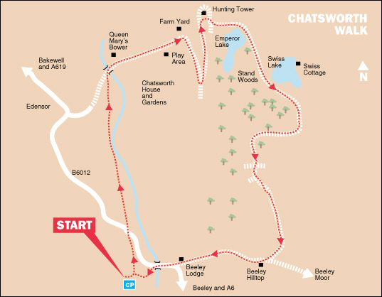 Chatsworth Walk Map