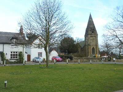 Findern Village Green in Spring