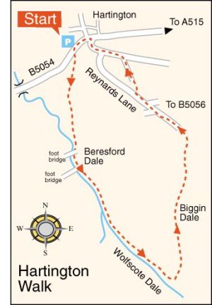 Hartington Walk Map