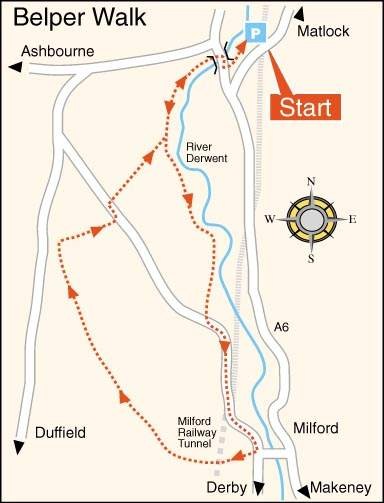 Belper Walk Map