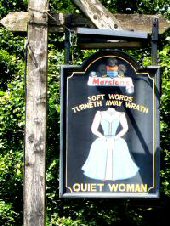Former Quite Woman Pub Sign Earl Sterndale