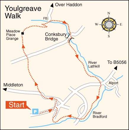 Youlgreave Walk Map