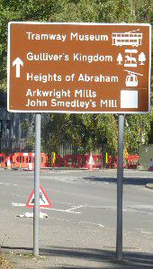 Ambergate Road Sign