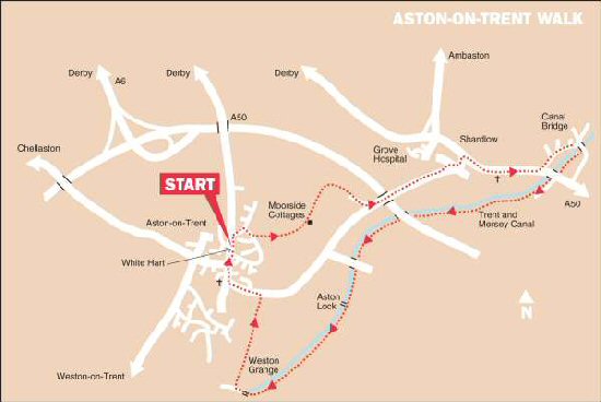 Aston-on-Trent Walk Map