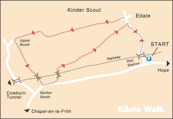 Vale of Edale Walk Map