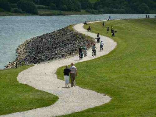 Carsington Water Dam Wall