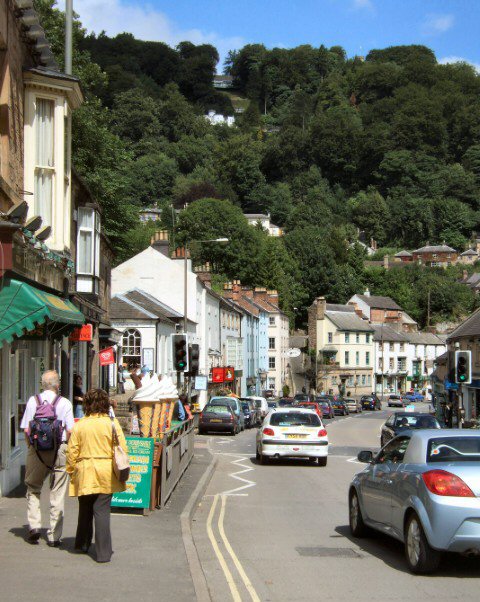 Looking up towards Heights of Abraham