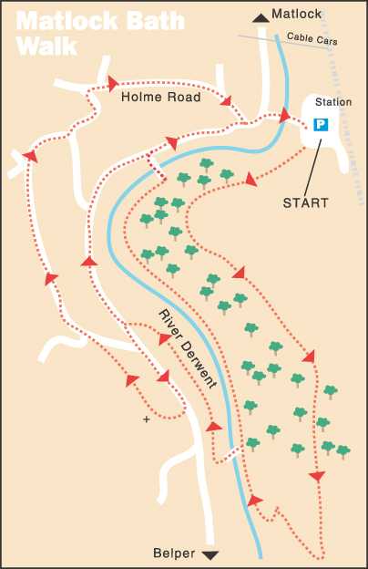 Matlock Bath Walk Map