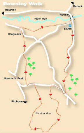 Rowsley Walk Map