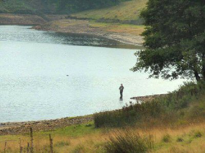 Fishing Errwood Reservoir, Goyt Valley