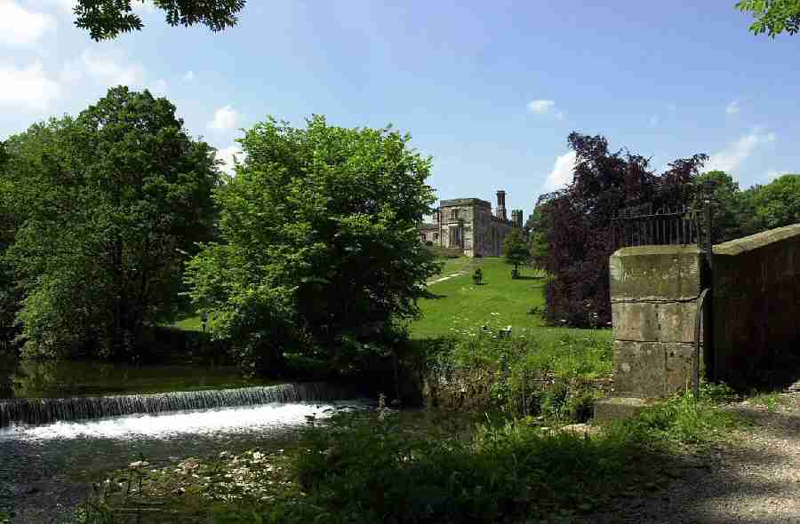 Ilam Country Park approached from St Bertram's Bridge
