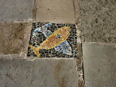Mosaic at Brimington Wharf, Chesterfield Canal