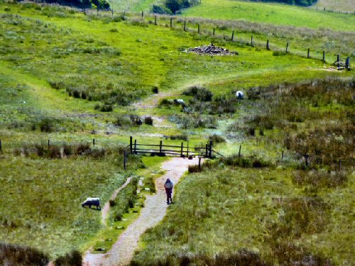 Ascending Lose Hill from Hope